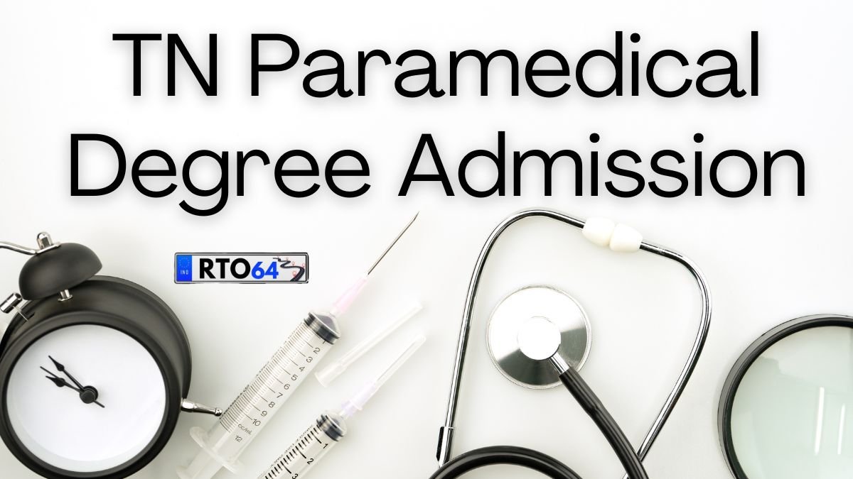 TN Paramedical Degree Admission