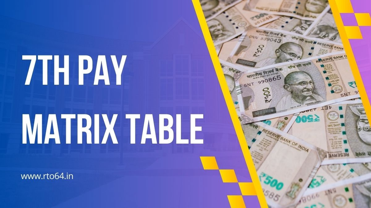 7th Pay Matrix Table