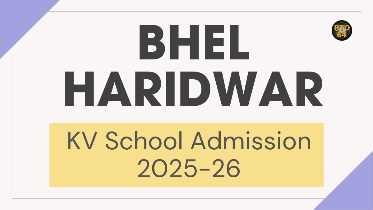 KV BHEL Haridwar Admission 2025-26 PDF