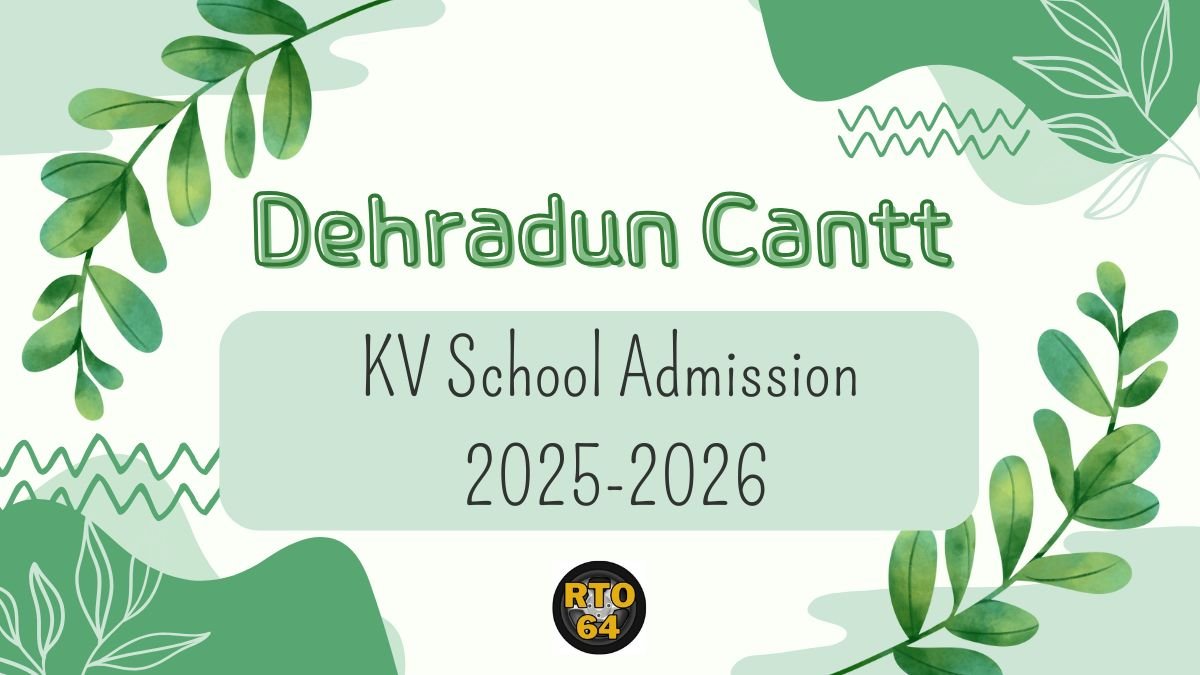 KV Dehradun Cantt Admission 2025-26 PDF