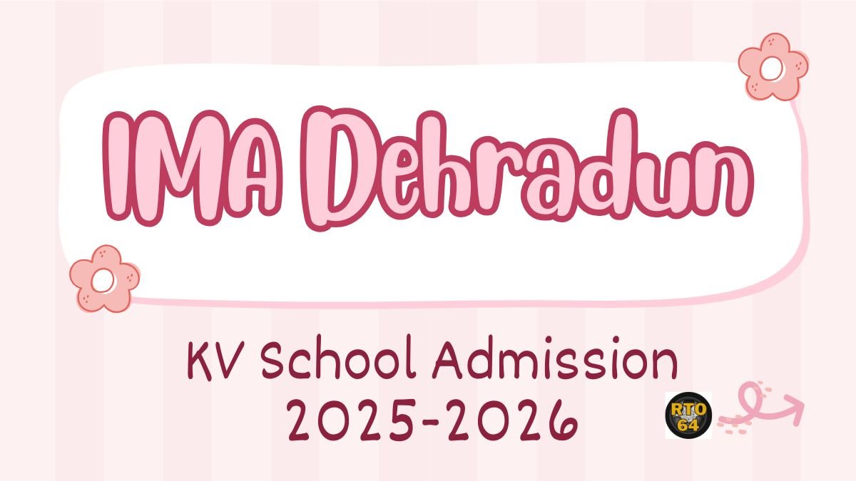 KV IMA Dehradun Admission 2025-26 PDF