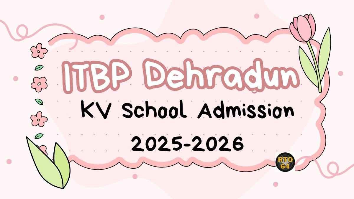 KV ITBP Dehradun Admission 2025-26 PDF