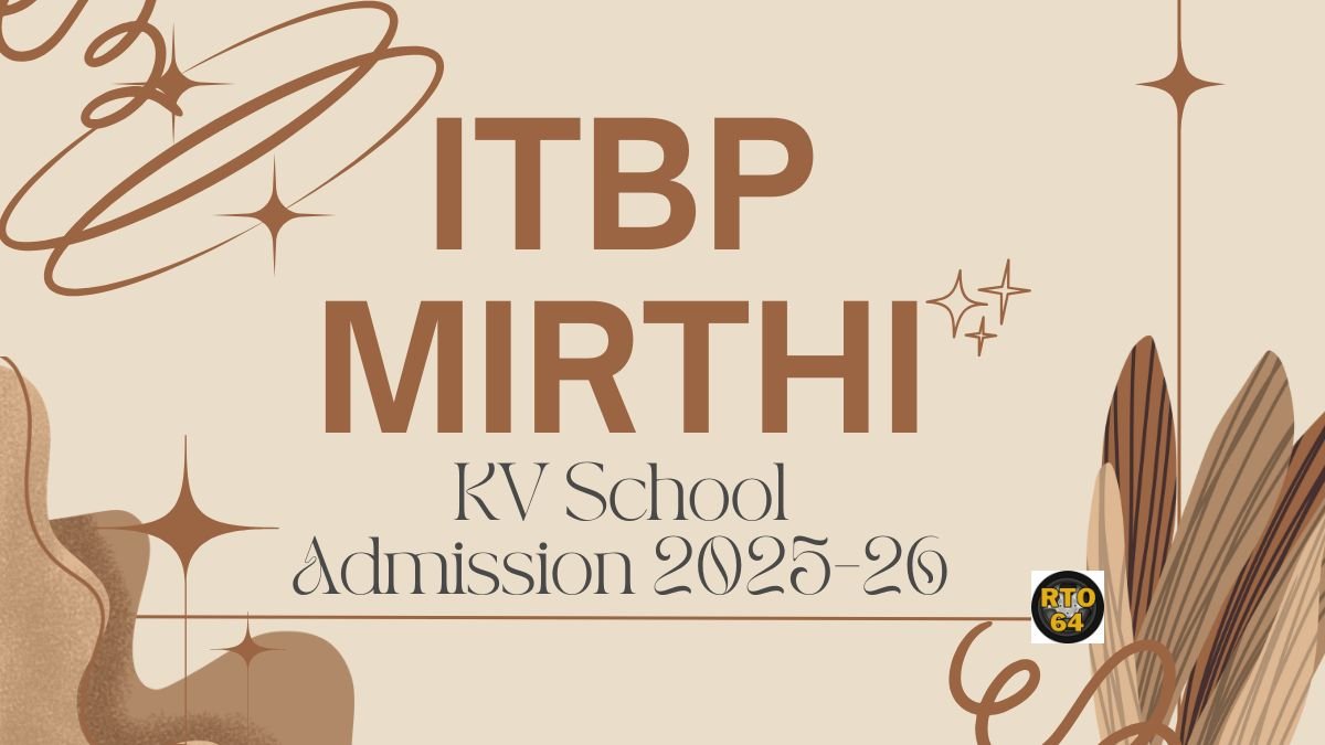 KV ITBP Mirthi Admission 2025-26 PDF