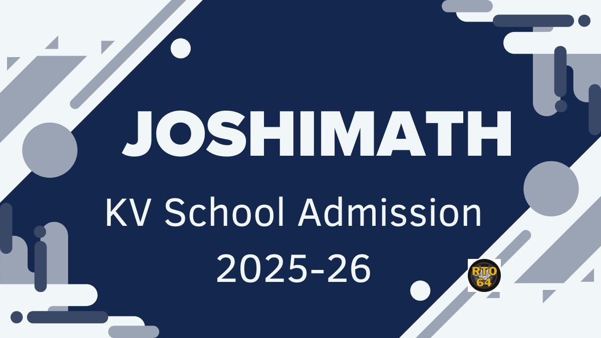 KV Joshimath Admission 2025-26 PDF