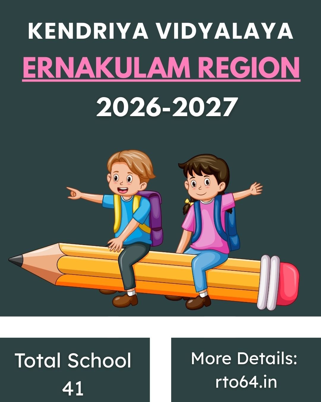 Ernakulam KVS Class 1 Admission 2026-27