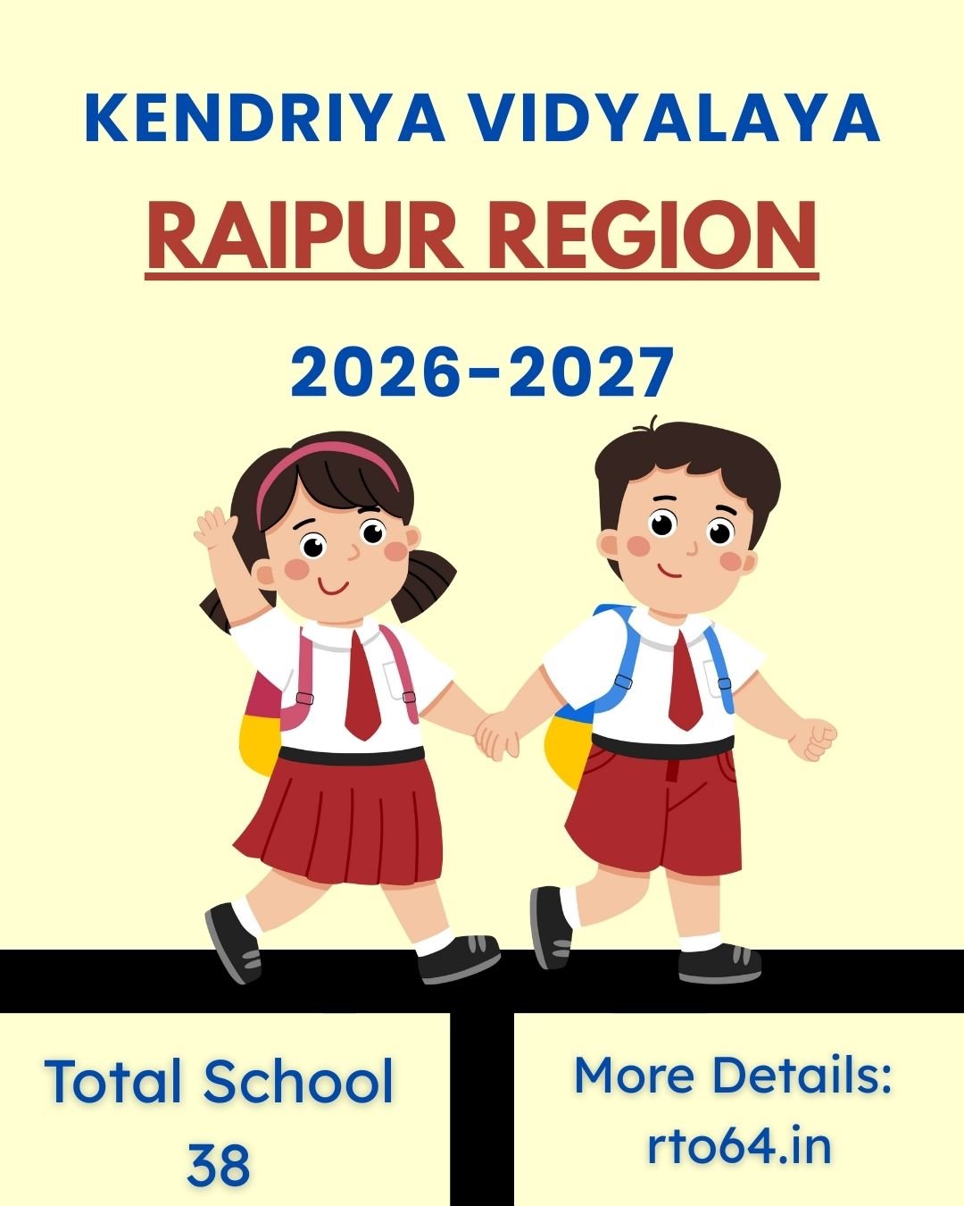 Raipur KVS Class 1 Admission 2026-27