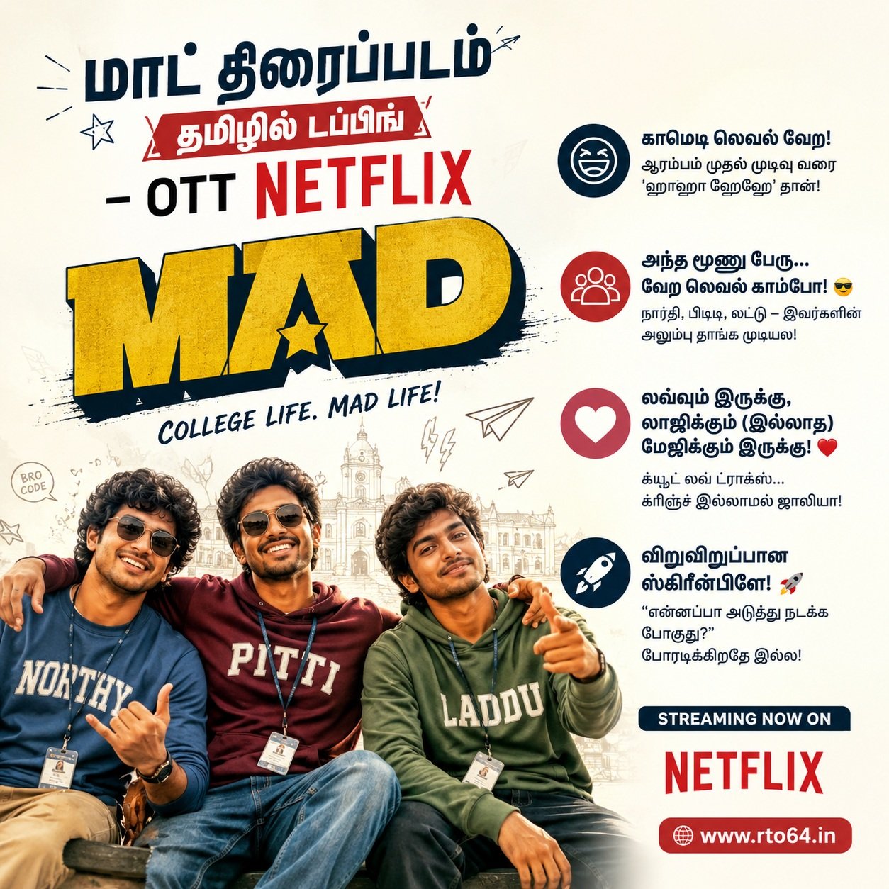 Mad Movie 2023 – Tamil Dubbed – OTT Netflix