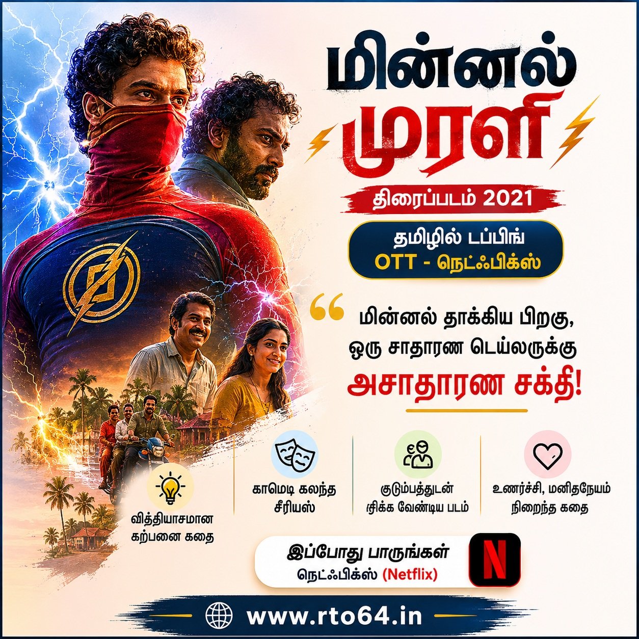 Minnal Murali Movie 2021 - Tamil Dubbed - OTT Netflix